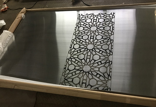 Custom Design Drawing Mix Mirror+Hairline Polishing 304 Stainless Steel Decorative Sheet For Lift Cabin And Door