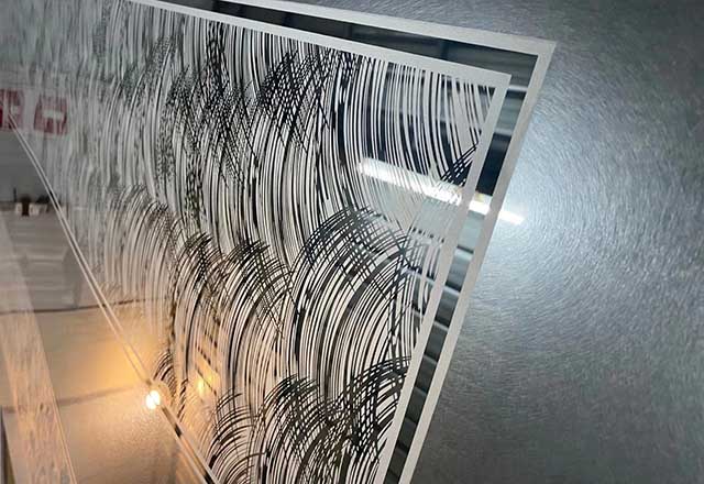 304 201 Decorative Colored Stainless Steel Sheet Mirror HairLine Etched Finish Golden Color For Elevator Lift