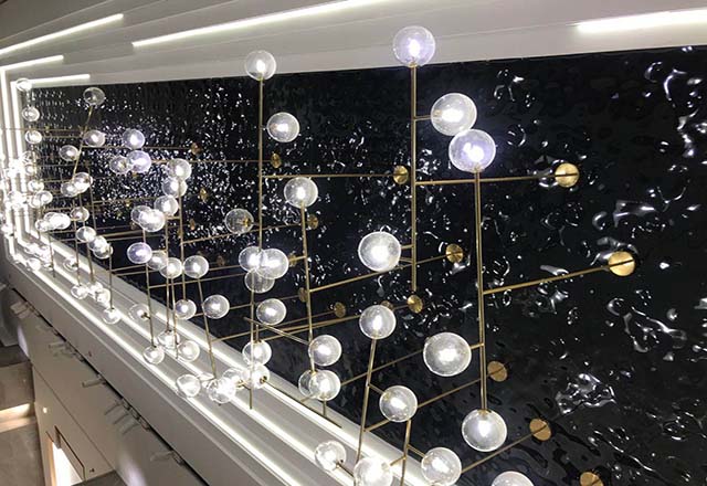 3D Diamond Shape Embossed Stainless Steel Sheets PVD Coating Color Golden Rose-gold Black For Elevator Lifts Decoration