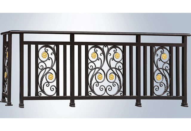 Luxury Style Golden Color Balcony Balustrade Stairs Railing Stainless Steel Handrail For Biuldings